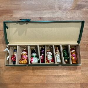 1980s Jordan Mark Hand Blown Ornament Set